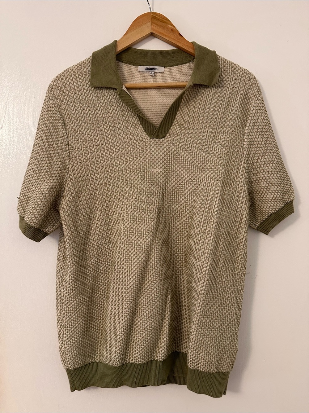 Madewell Knit Polo in Green